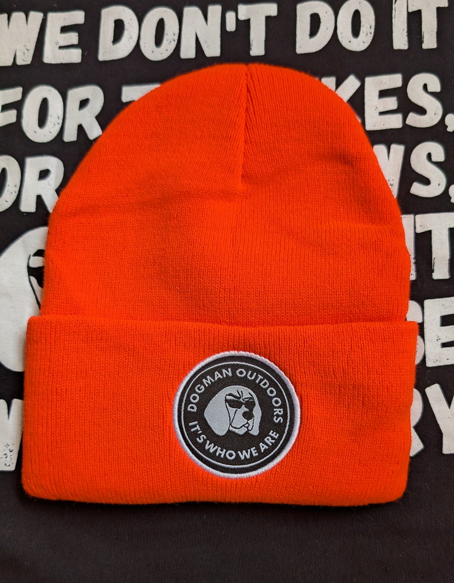 Dogman Outdoors Orange cotton beanie