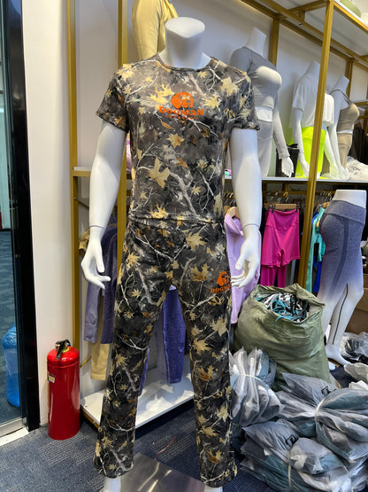 Dogman Outdoors Camo Short Sleeve T-shirt with Pants