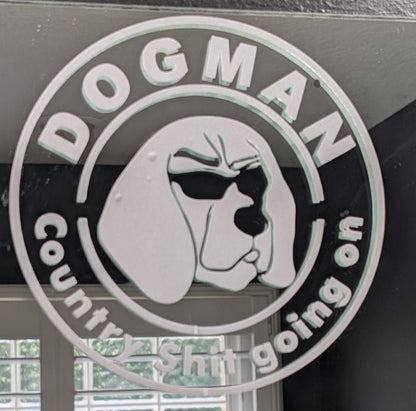 Dogman Outdoors entertainment vinyl sticker decals
