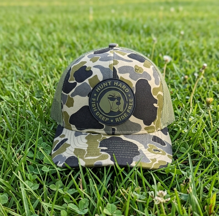 Dogman Outdoors Richardson style ELITE SERIES Camo/Olive Hat