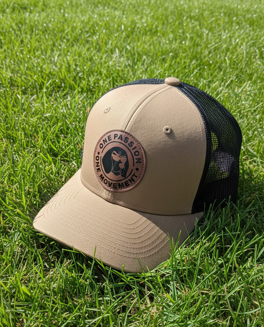 Dogman Outdoors Richardson style ELITE SERIES Tan And Black Hat