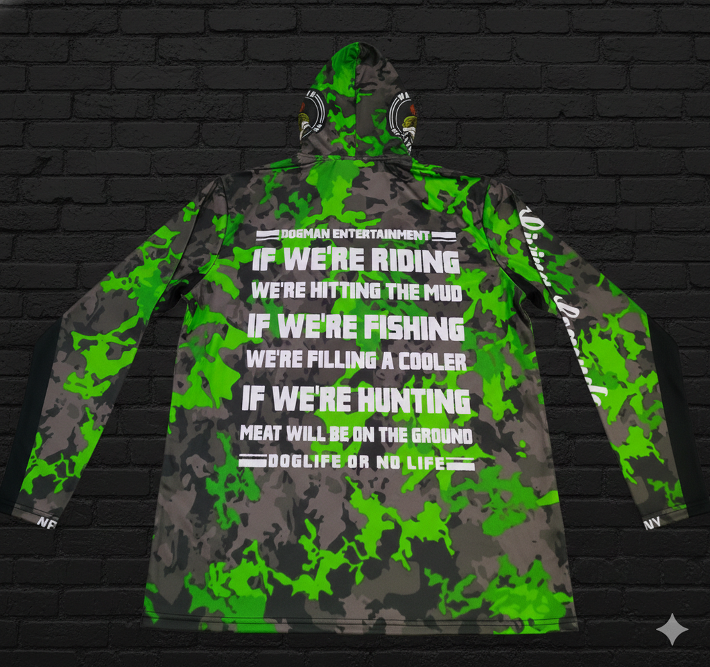 Dogman Outdoors Long Sleeve Camo Green Shirt