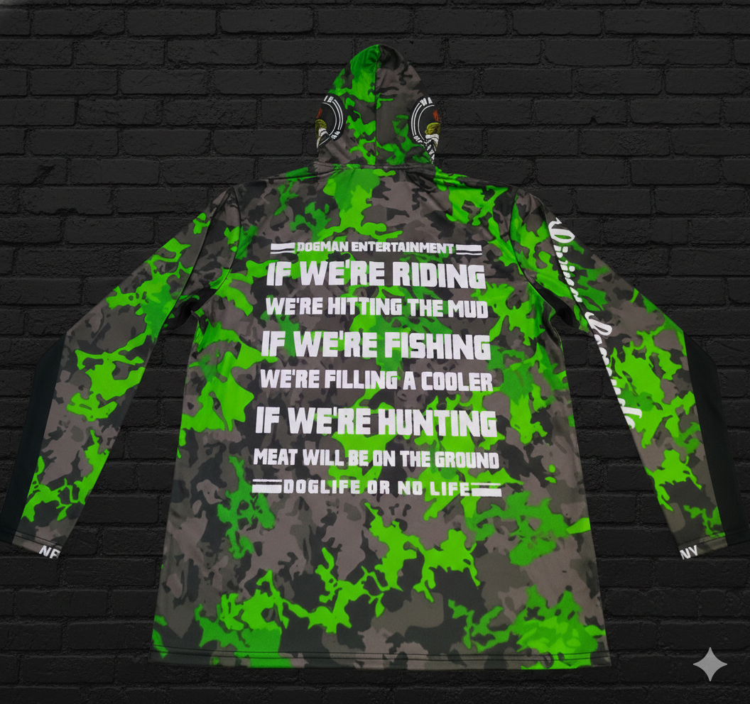 Dogman Outdoors Long Sleeve Camo Green Shirt