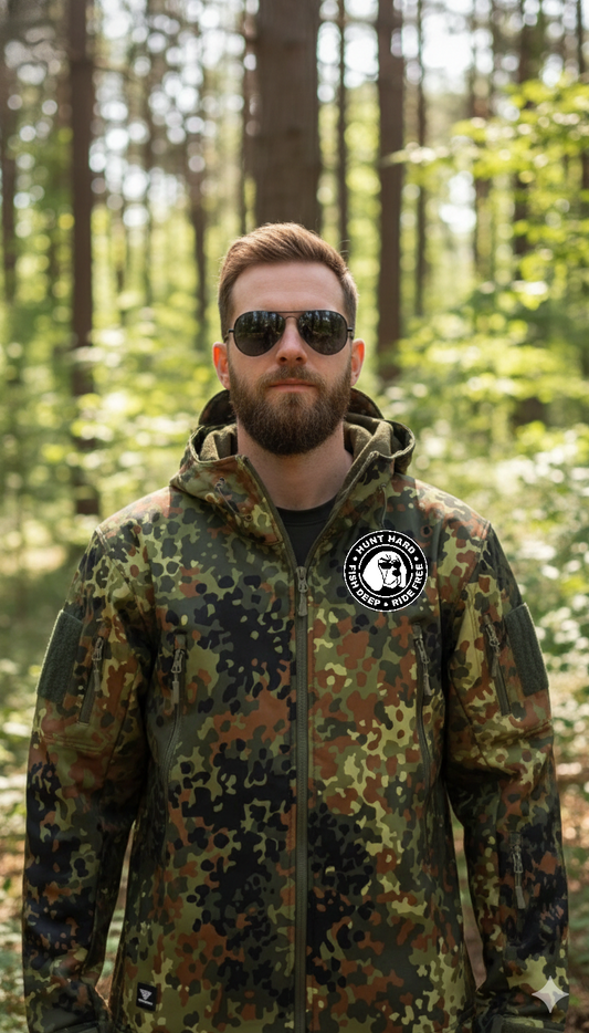 Dogman Outdoors Camouflage jacket spotted Green Camo