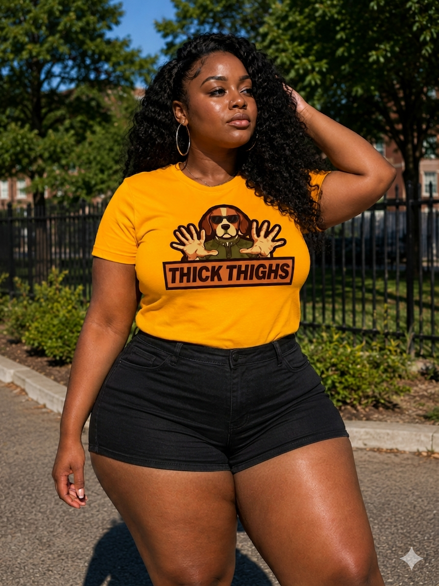 Dogman Outdoors Short Sleeve Gilden unisex Thick Thighs Tee
