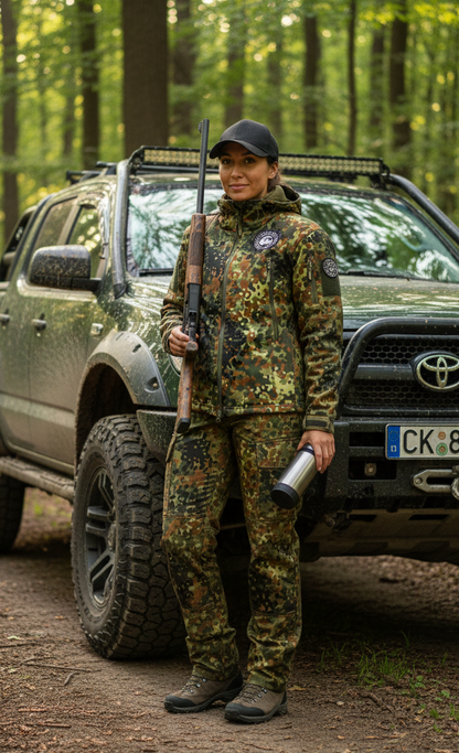 Dogman Outdoors Camouflage jacket spotted Green Camo