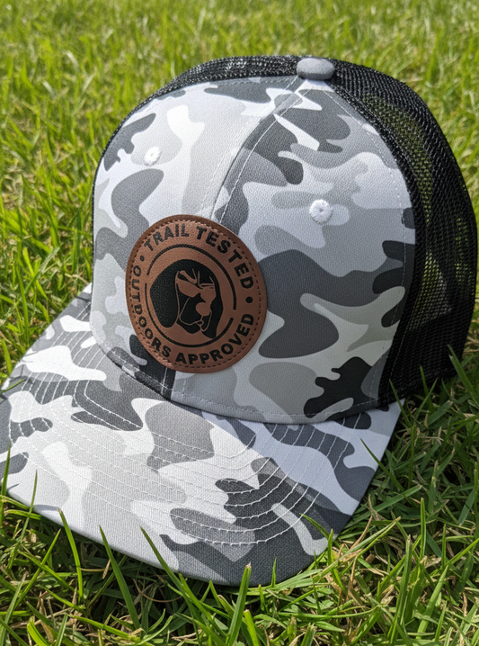 Dogman Outdoors Richardson style ELITE SERIES Grey and Black Camo hat