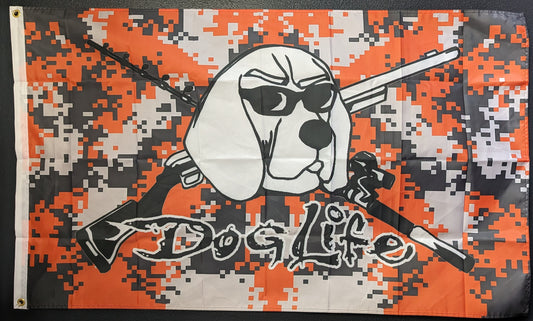 Dogman Outdoors Entertainment 3x5 flag Orange