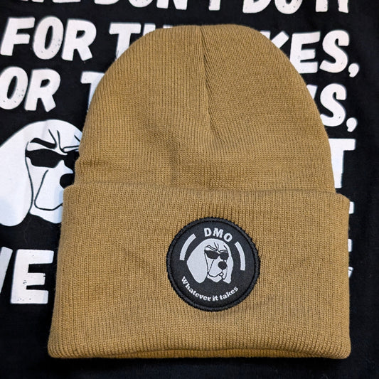Dogman Outdoors Tan cotton beanie
