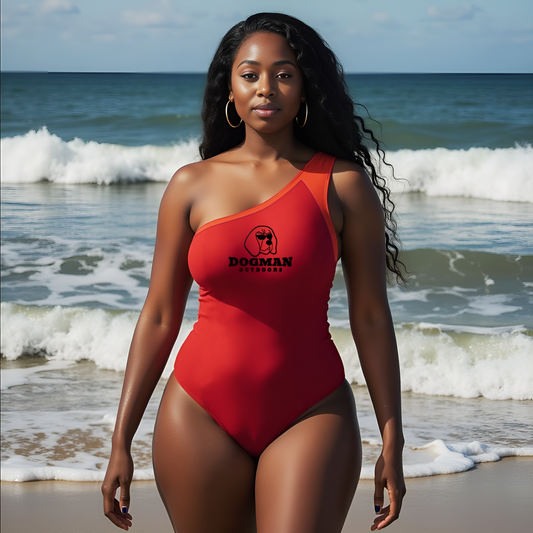 Dogman Outdoors  New elegant one shoulder one piece swimsuit