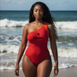 Dogman Outdoors  New elegant one shoulder one piece swimsuit