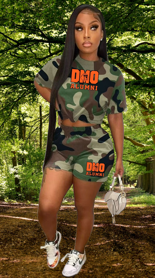 Dogman Outdoors Camo Two Pieces Shorts Sets with oversized shirt