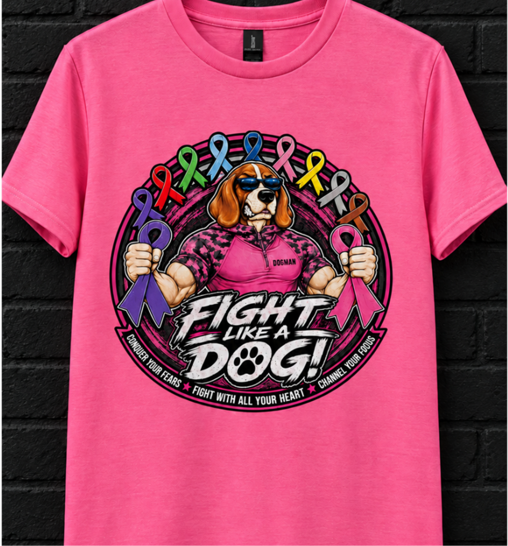Dogman Outdoors Gilden unisex Fight like a dog tee