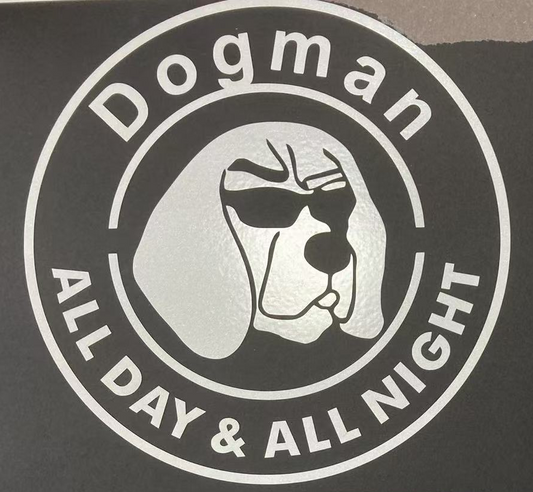 Dogman Outdoors entertainment vinyl sticker decals