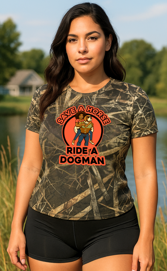 Dogman Outdoors Causal Women's Crew Neck short sleeve shirt